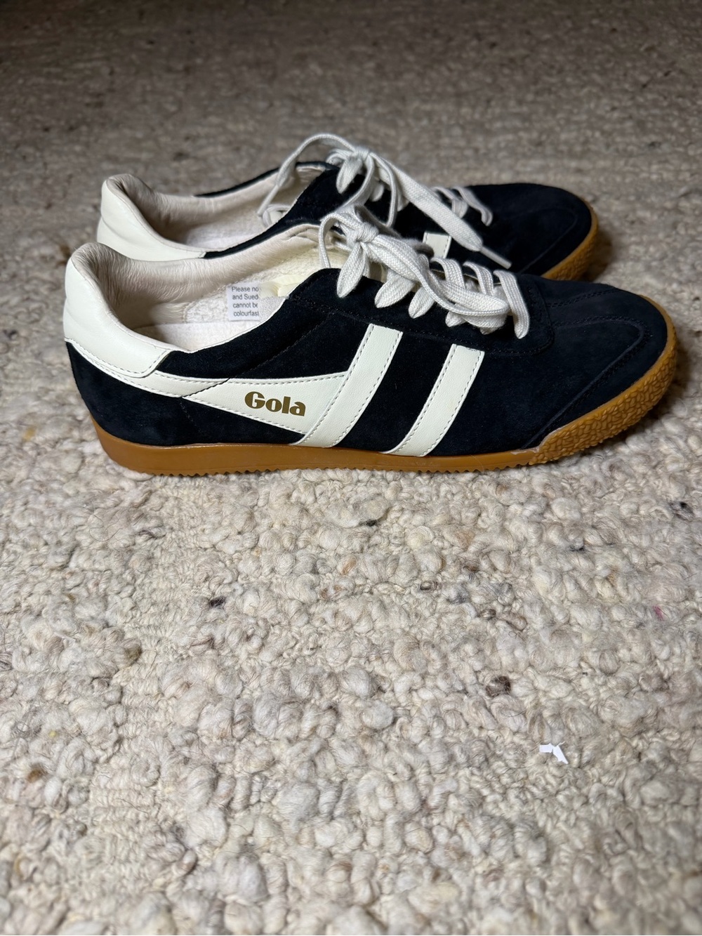 Gola women’s Suede Trainer with White Stripes